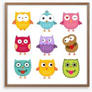 Owls Framed Art Print 42925071