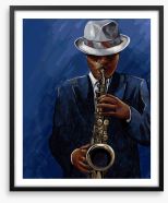 The blues brother Framed Art Print 43044780