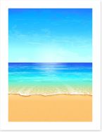 Paradise beach Art Print 43207943