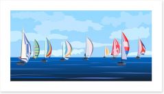 Summer regatta Art Print 43452474