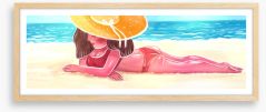 Turning pink Framed Art Print 434948852