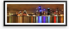 Sundown over Sydney Harbour Framed Art Print 43637580