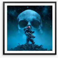 Cyberpunk soldier Framed Art Print 436976667