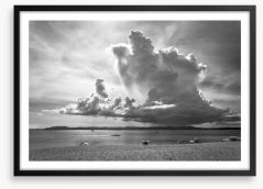 Storm cloud shadows Framed Art Print 437050425