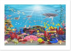 Underwater paradise Art Print 43711064
