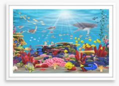 Underwater paradise Framed Art Print 43711064