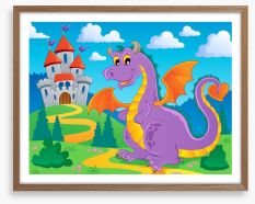 Knights and Dragons Framed Art Print 44151993