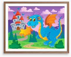 Knights and Dragons Framed Art Print 44152016