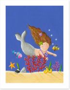 The little mermaid Art Print 44171273