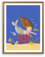 The little mermaid Framed Art Print 44171273