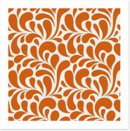 Orange leaves Art Print 44552557