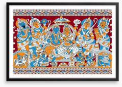 Sri Rama Pattabhishekam Framed Art Print 448284645