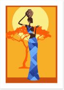 African Art Art Print 448307975