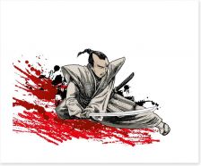 Samurai warrior Art Print 45040980