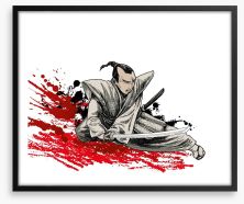 Samurai warrior Framed Art Print 45040980