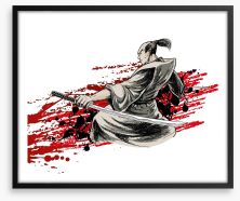 Japanese warrior Framed Art Print 45041159