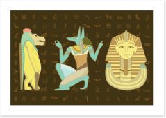 Egyptian Art Art Print 45077992