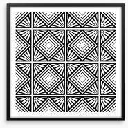 Geometric deco Framed Art Print 45083479