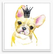Princess pooch II Framed Art Print 451558259