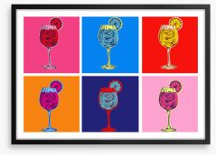 Cocktails with Andy Framed Art Print 458927744