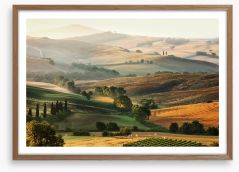 Tuscany unfolding Framed Art Print 46132401