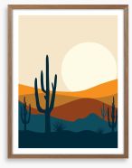 Saguaro sundown Framed Art Print 461462482