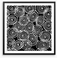 Swirling cluster Framed Art Print 46314062