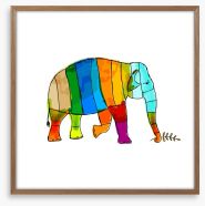 Rainbow elephant Framed Art Print 46314083