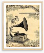 Vintage gramophone Framed Art Print 46997129