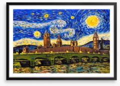 Starry night London Framed Art Print 474942988