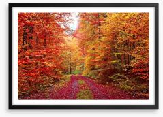 The vibrant forest Framed Art Print 47932610