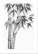 Bamboo watercolour Art Print 48154647