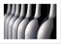 Wine bottles Art Print 48191206
