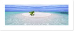 Tropical island panorama Art Print 48215563