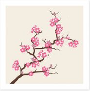 Cherry pink blossom Art Print 48413654