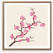 Cherry pink blossom Framed Art Print 48413654
