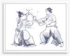 The art of Aikido Framed Art Print 48728890