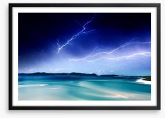 Storm over the Whitsundays Framed Art Print 49061800