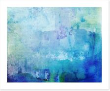 Blue ocean abstract Art Print 49078163