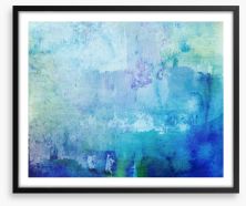 Blue ocean abstract Framed Art Print 49078163