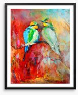 Bee-eater couple Framed Art Print 49522847