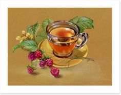 Raspberry tea Art Print 49614273