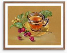 Raspberry tea Framed Art Print 49614273