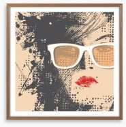 Sepia sunnies Framed Art Print 49635857