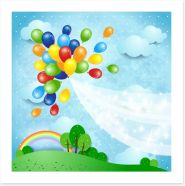 Balloons Art Print 49751432
