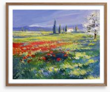 Poppy field Framed Art Print 49784440