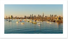 Melbourne skyline from St Kilda Art Print 49801200