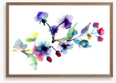 Blossoming branch Framed Art Print 49814756