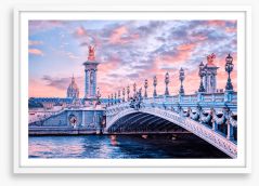 Pont Alexandre in pastel Framed Art Print 498672692
