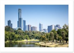 The Yarra and the city Art Print 49907703